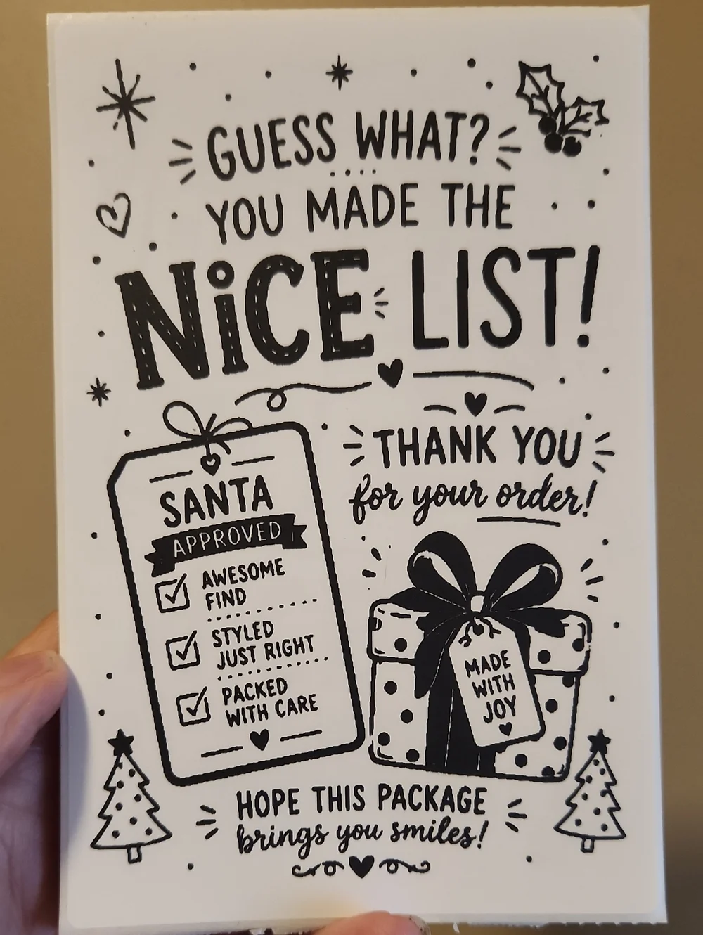 HOLIDAY BUNDLE ~(50)4x6 CUSTOM LABELS + (4) 6x9 Polys